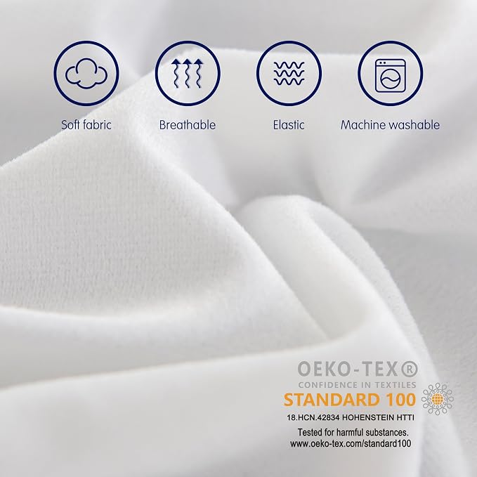 SyMax 7.8"x60" Body Pillow for Queen Bed, Memory Foam Bolster w/Removable - Image 9