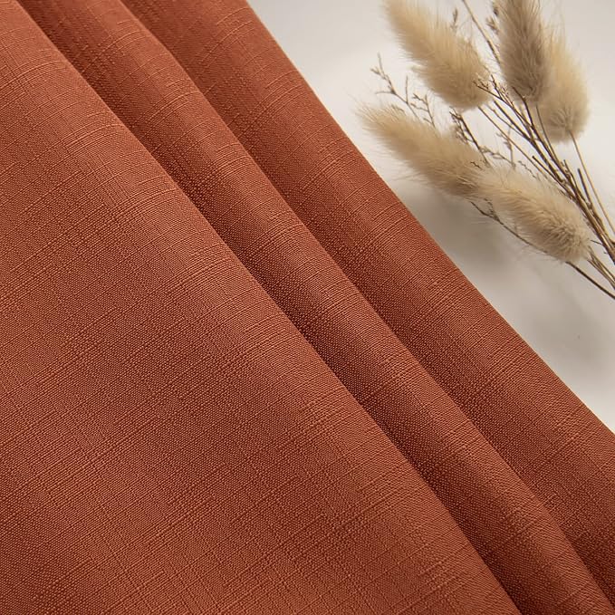 maxmill Rectangle Slubby Textured Tablecloth Waterproof Spillproof Wrinkle Free - Image 8