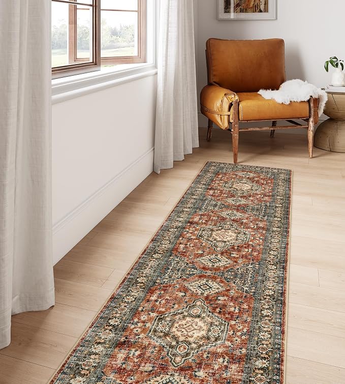 Lahome Oriental Washable Runner Rug Non Slip, 2x7 Rug Runners by Lahome