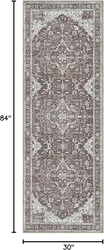 Bloom Rugs Washable Non-Slip 7 ft Runner - Image 2