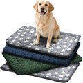 4 Pcs Washable Dog Bed Plush Orthopedic Outdoor Crate Mat by Unknown