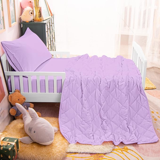 4-Piece Toddler Bedding Set for Girls and Boys – Soft and Breathable Crib by Unknown