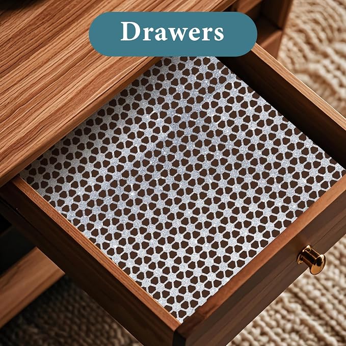 Drawer and Shelf Liner for Kitchen Cabinet: 12 in X 20 Ft Non Slip Waterproof - Image 2