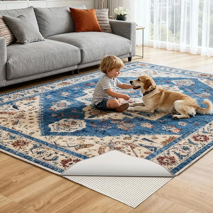 Songrey Non-Slip Rug Pad Round 6 FT, Extra Thick Carpet Pads - Image 7