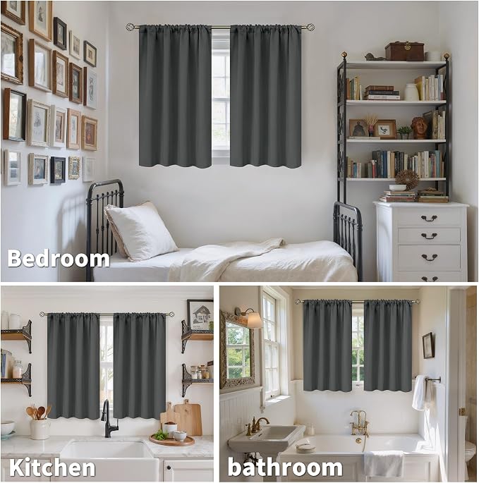 BGment Blackout Curtains 40 Inches Long - Image 2