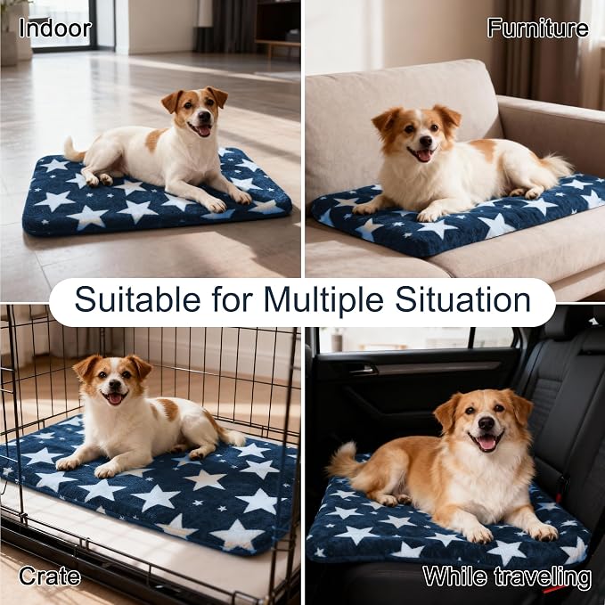 Washable Dog Bed Plush Orthopedic Outdoor Crate Mat - Image 6
