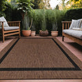 Bordered Outdoor Rug 6x9 Washable Outside Carpet by Unknown