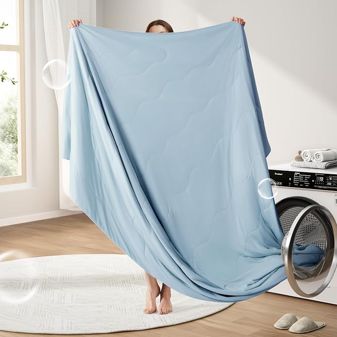 EASELAND Cooling Comforter King, Cold Touch Fabric Absorbs Body Heat, - Image 7