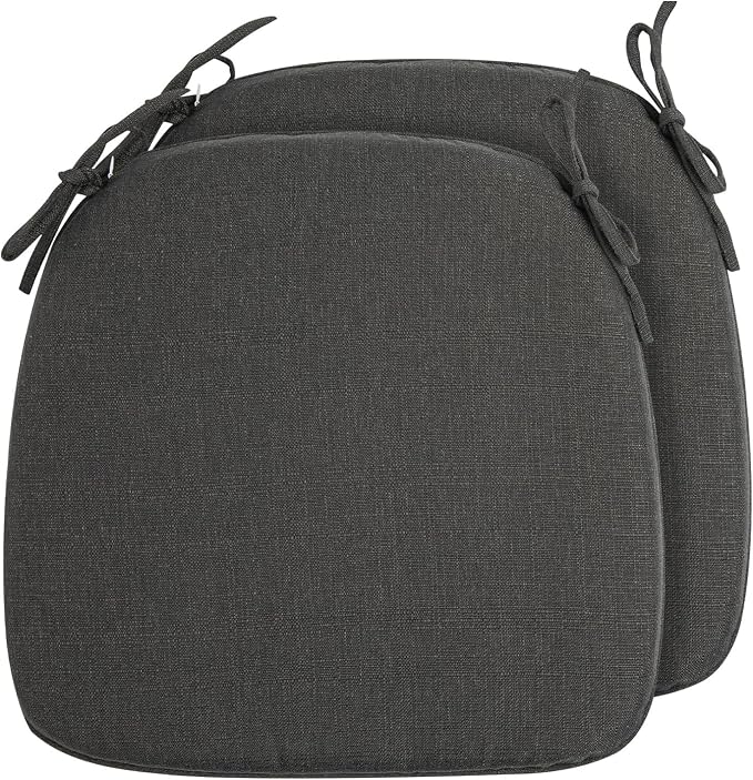 Outdoor Chair Cushions Set of 2, Patio Seat Cushion 17"x16"x2", U-Shaped Dining - Image 2