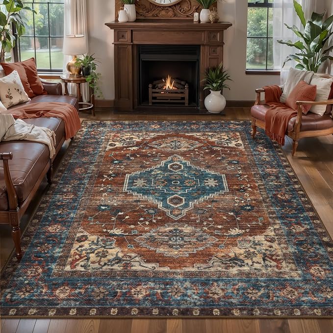 Tangsoo Oriental 5x7 Area Rug Washable Rug - Image 2