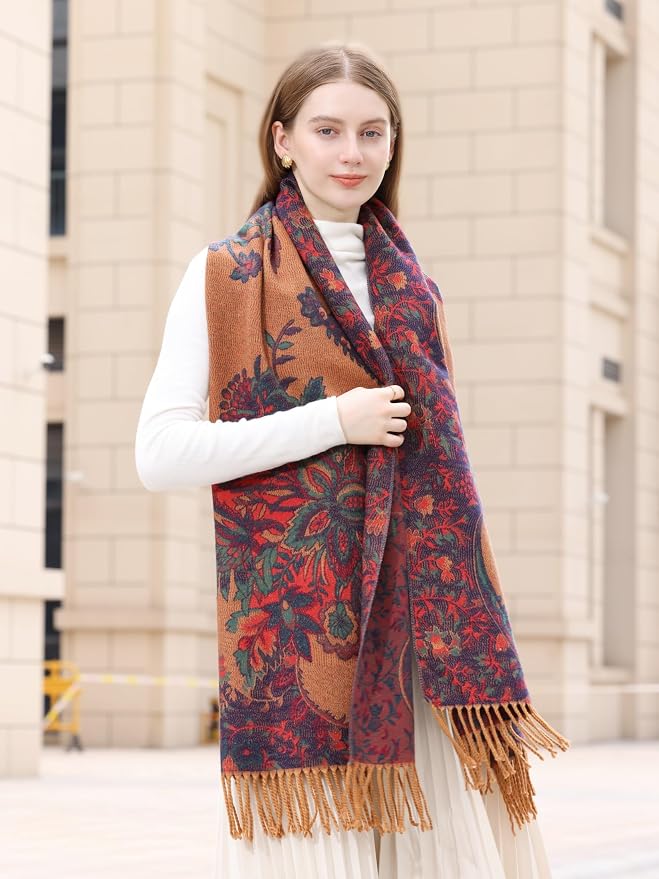 Wander Agio Warm Fashion Scarf Long Shawl Large Blanket Winter Wraps Scarves - Image 5