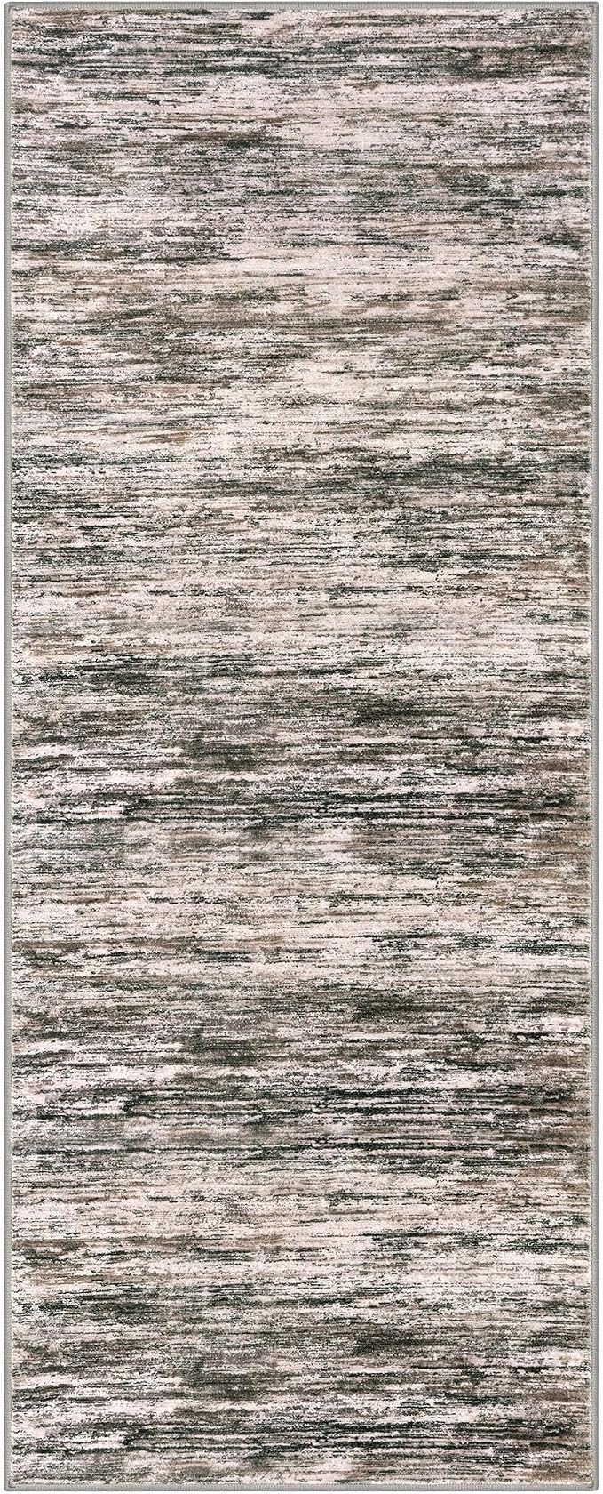 2x5 Modern Abstract Runner Rug for Hallways, Non-Shedding Washable Rug for - Image 8
