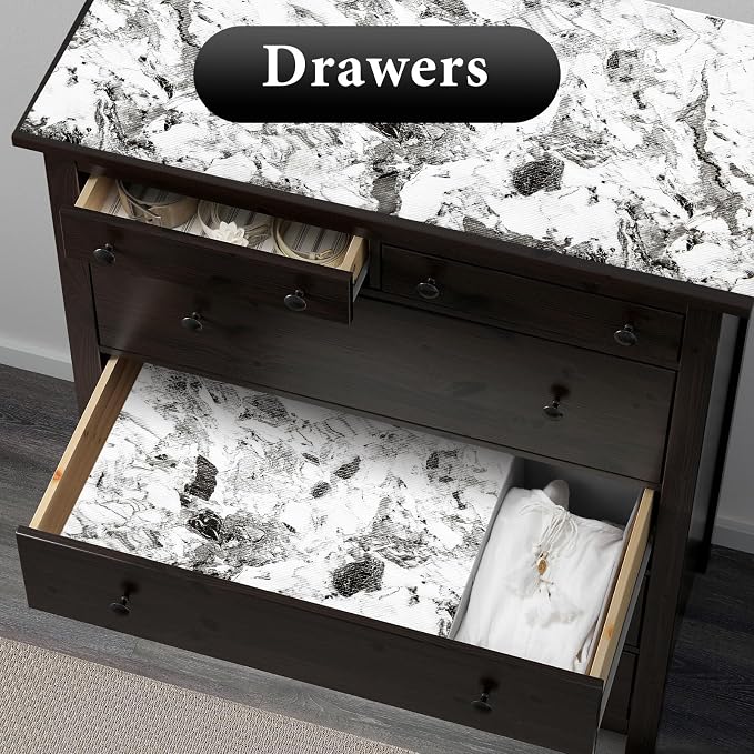 Drawer and Shelf Liner for Kitchen Cabinet: 17 in X 20 Ft Non Slip Waterproof - Image 3