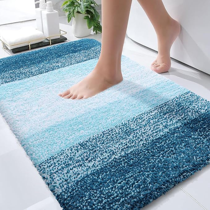 OLANLY Bathroom Rugs Mat 30x20, Extra Soft Absorbent Microfiber Bath Rugs by OLANLY