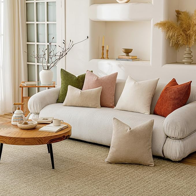 a moment Pack of 2 Decorative Chenille Throw Pillow Covers - Image 2