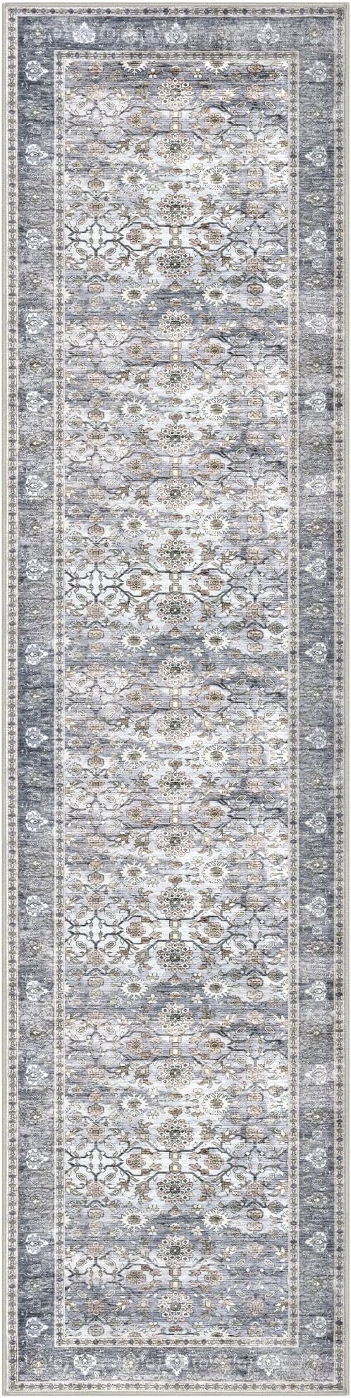 KUTA Vintage Floral Washable Hallway Runner, 2x8 Runners - Image 8