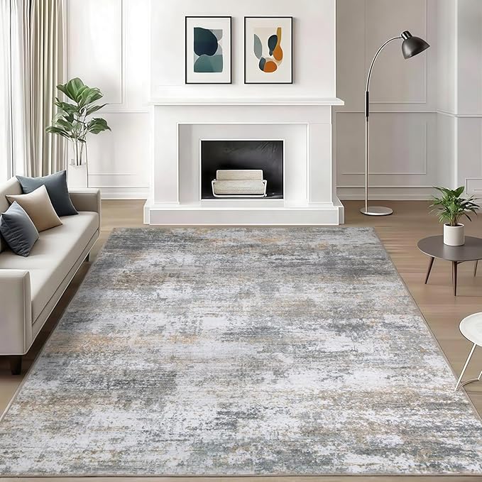 WILLSUN Washable Area Rugs, 5x7 Non-Slip Boho Large Area Rugs by Embracethewarmthofhome