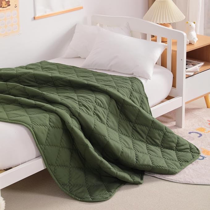 NTBAY Down Alternative Oversized Toddler Comforter, Super Soft and Warm Solid - Image 2