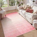 Wonnitar Pink Washable 4x6 Rug, Modern Ombre Rugs by Wonnitar