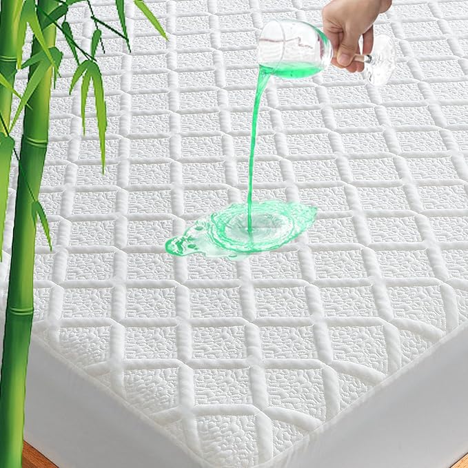 UNILIBRA Waterproof Twin Size Mattress Protector, 3D Air Rayon Made from Bamboo by Unilibra