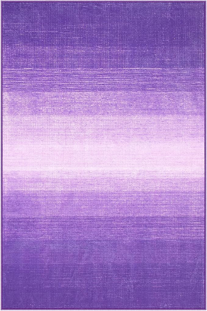 Wonnitar Purple Washable 4x6 Rug, Modern Rugs - Image 8