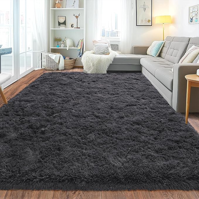 Upgrade Non-Slip Plush Rugs for Living Room, Soft Shaggy Carpets for Living Room - Image 2