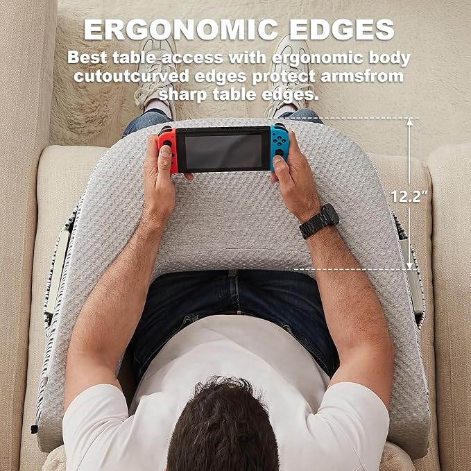 Reading Pillow for Bed, Petite Adults, Teens Arm Rest Pillow, Reading Lap Pillow - Image 2