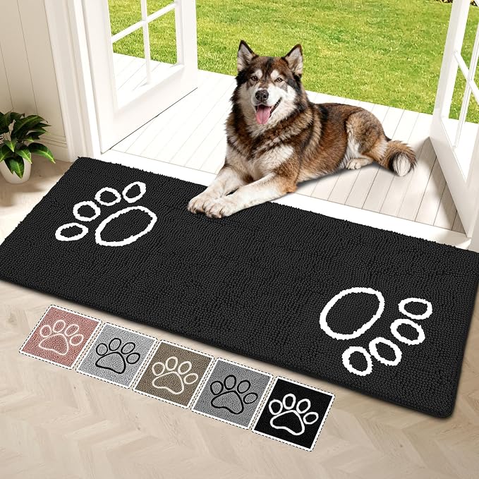 Bcoimo Super Absorbent Dog Door Mat, Pet Rugs by Bcoimo