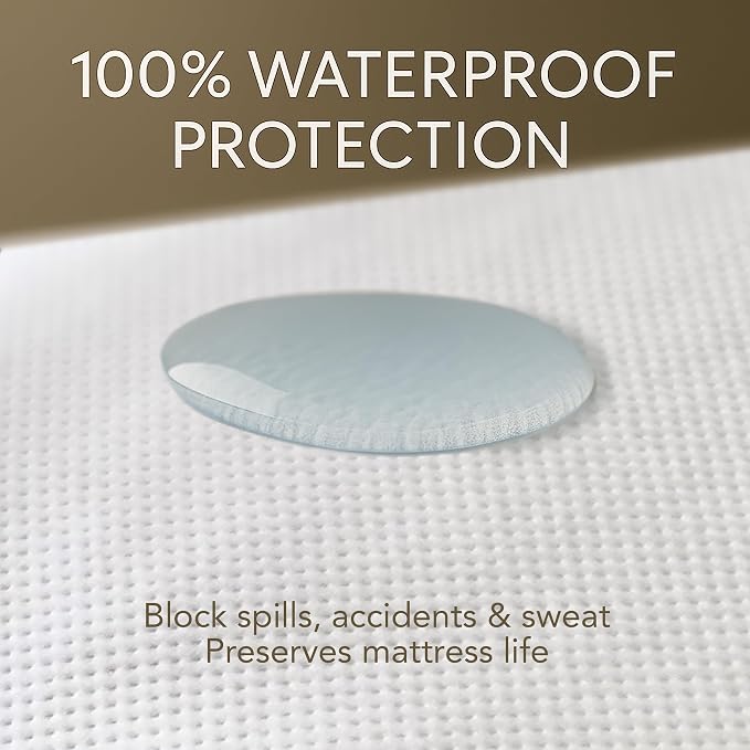 Queen Size Premium Mattress Protector | 100% Waterproof Tencel Cover | Cooling - Image 2