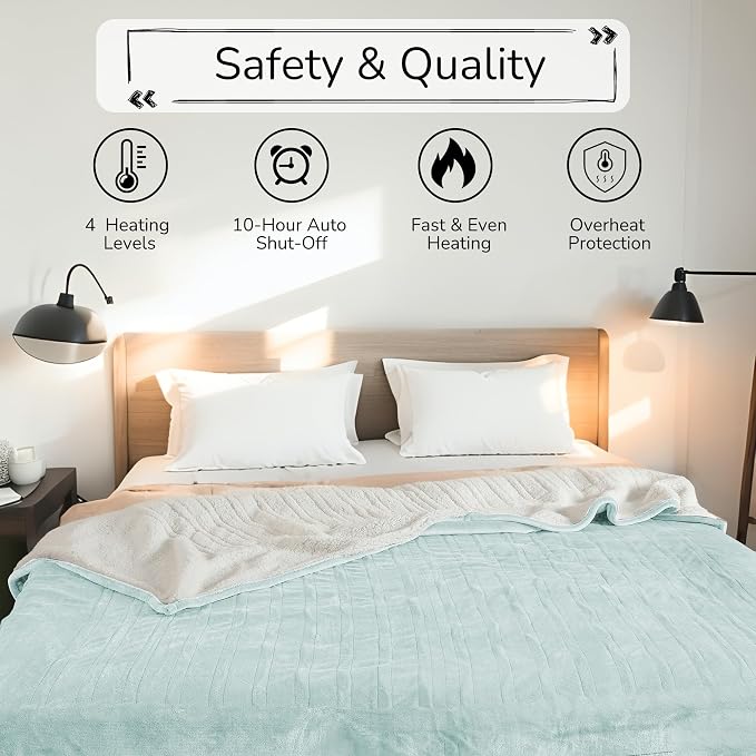 Electric Heated Blanket Queen Size 84"x90" - Image 7