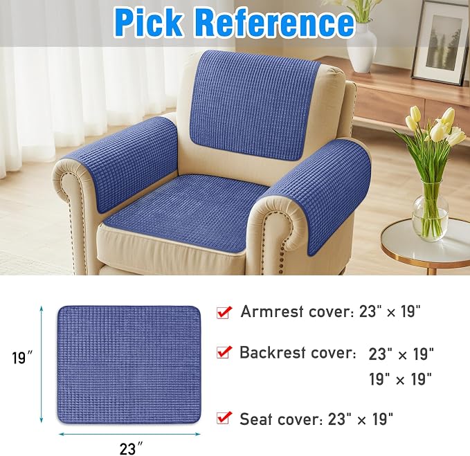 Couch Arm Covers, Sofa Arm Covers, Waterproof Armrest Cover - Image 6