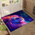 Galaxy Lion Rug 3D Fierce Lions Area Rugs by CERYUEE