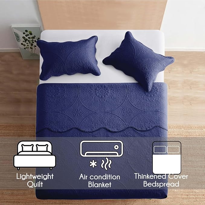IR Imperial Rooms 8 Pack Quilt King Size Bedding - Image 8