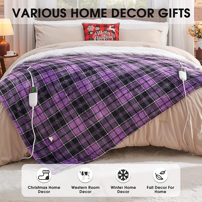 Heated Electric Blanket Queen Size, 84X90 Heating Blanket Queen - Image 6