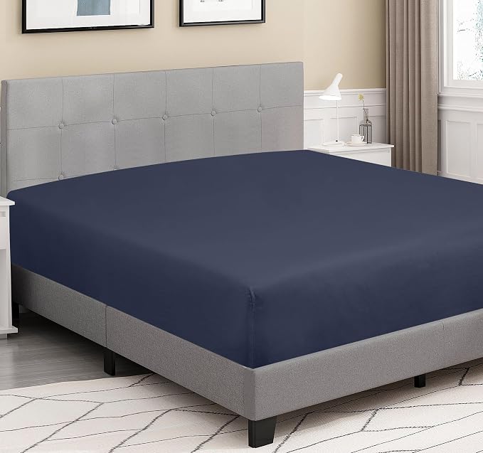 ROYALE LINENS 300 Thread Count 100% Long Staple Combed Cotton Fitted Sheet Twin - Image 4