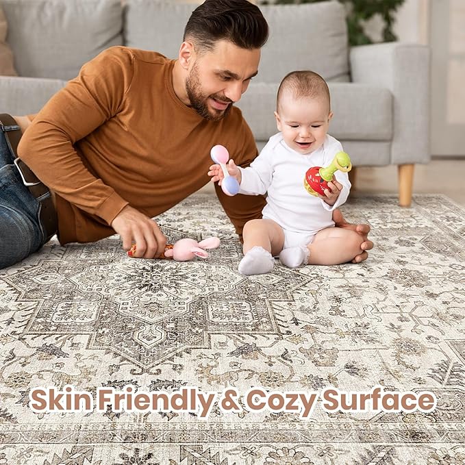 Vintage Living Room Area Rug 8x10 - Image 3