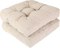 RACE LEAF 19" x 19" Patio Chair Cushions Khaki by RACELEAF