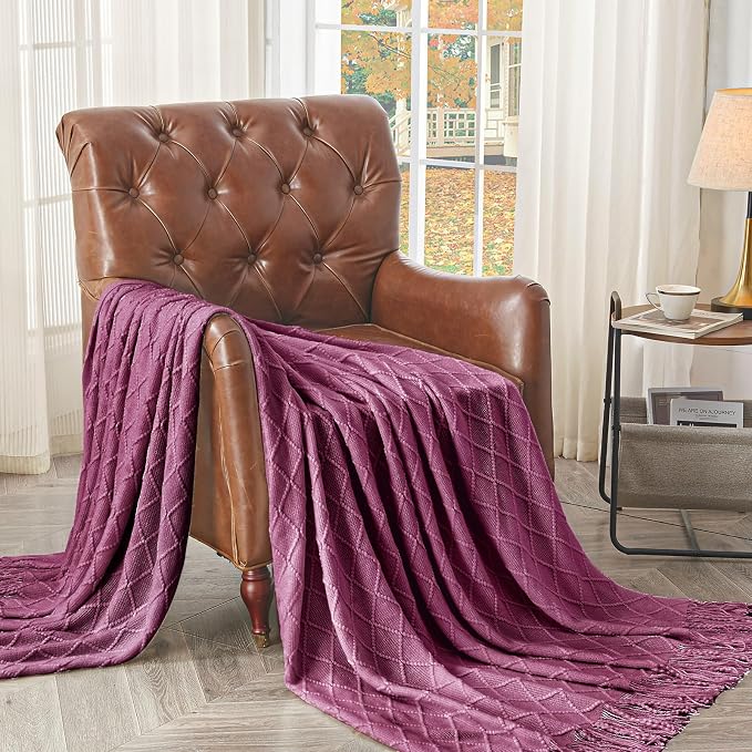 inhand Knitted Throw Blanket for Couch and Bed, Soft Living Room Home Decor - Image 6