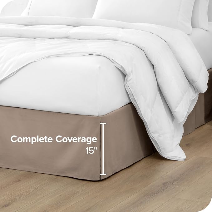 Bare Home Twin XL Bed Skirt - Image 4