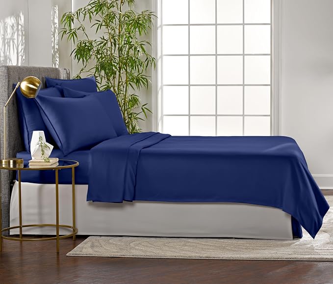 Pure Bamboo Queen Sheets, Genuine 100% Organic Viscose Derived from Bamboo Bed - Image 4