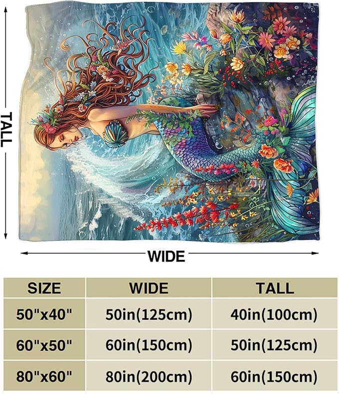 Mermaid Throw Blanket - Image 5