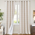 Plaid Curtains Pattern Printed 90 Inches Long by Lajode