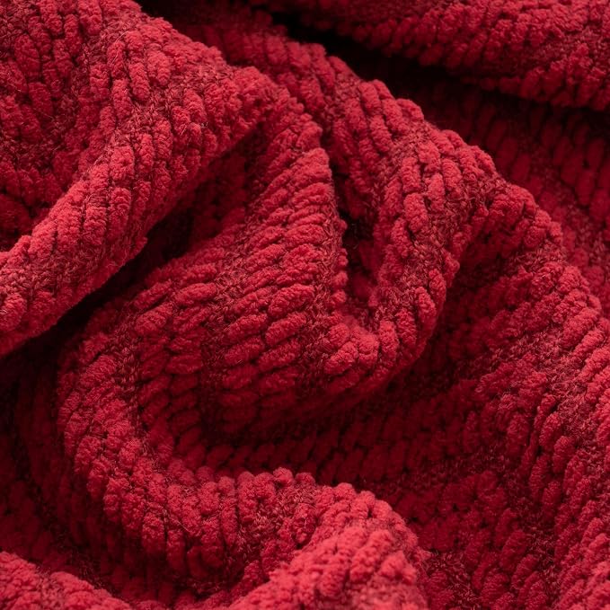 BATTILO HOME Christmas Decor Red Throw Blanket - Image 6