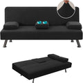 H.VERSAILTEX 4 Pieces Stretch Futon Covers Sofa Bed Slipcover by HVERSAILTEX
