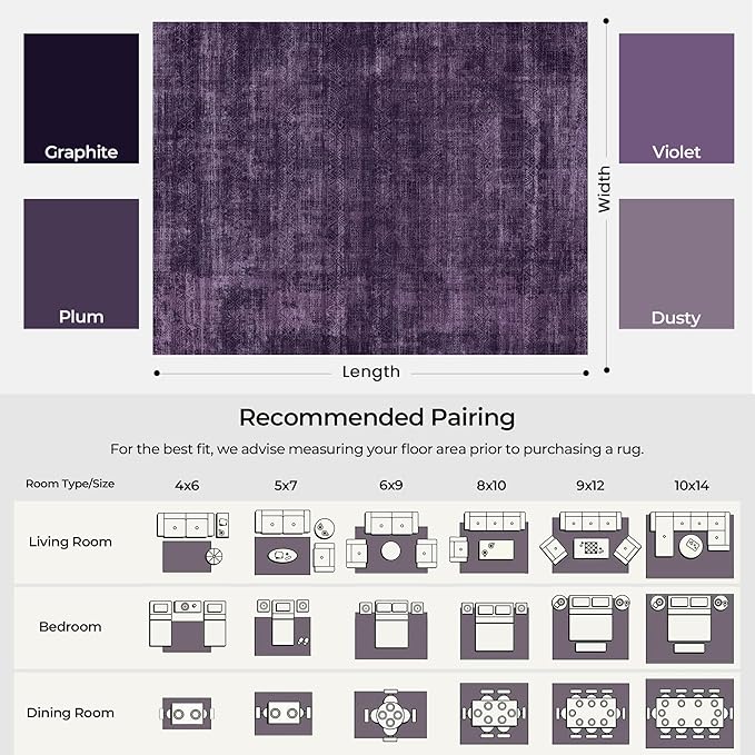 Kokia Abstract Area Rugs 9x12 Bedroom Washable Decor Low Pile Non-Slip - Image 4
