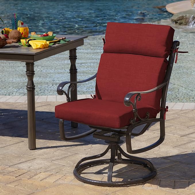 Arden Outdoor Chair Cushion, 21 x 20, Rain-Proof, Fade Resistant 20 x 21 - Image 2