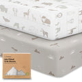 KeaBabies 2-Pack Baby Crib Sheets by KeaBabies