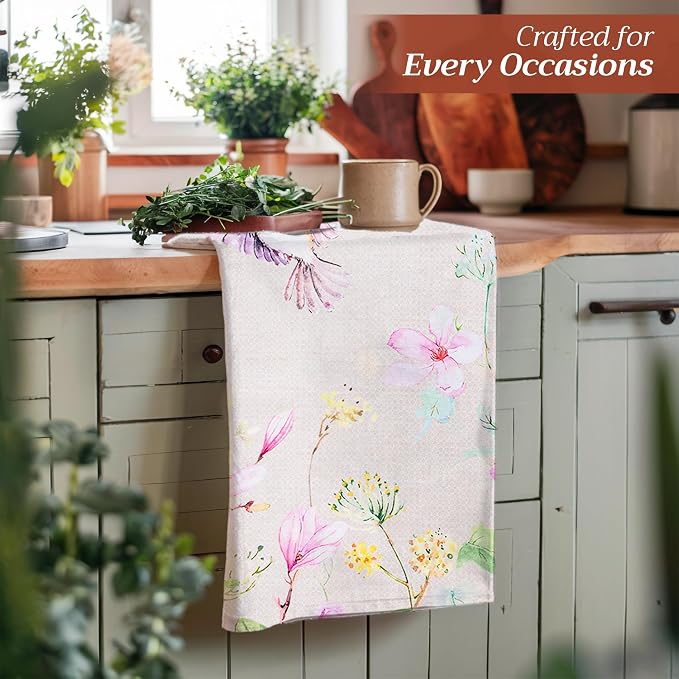 Maison d' Hermine Kitchen Towels Set of 2 100% Cotton 27.50" x 20" Reusable - Image 6