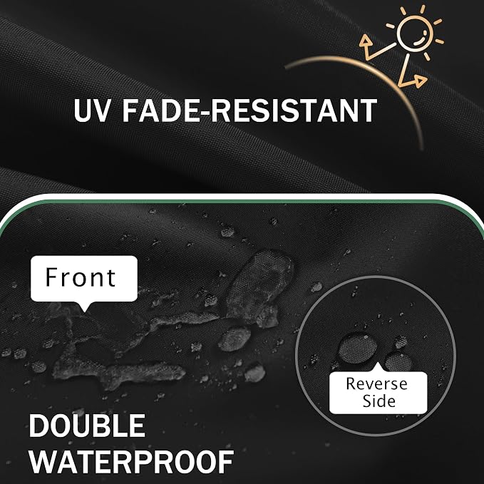 Outdoor Chair Cushions Set of 4: Waterproof & Fade Resistant Seat Cushion - Image 3