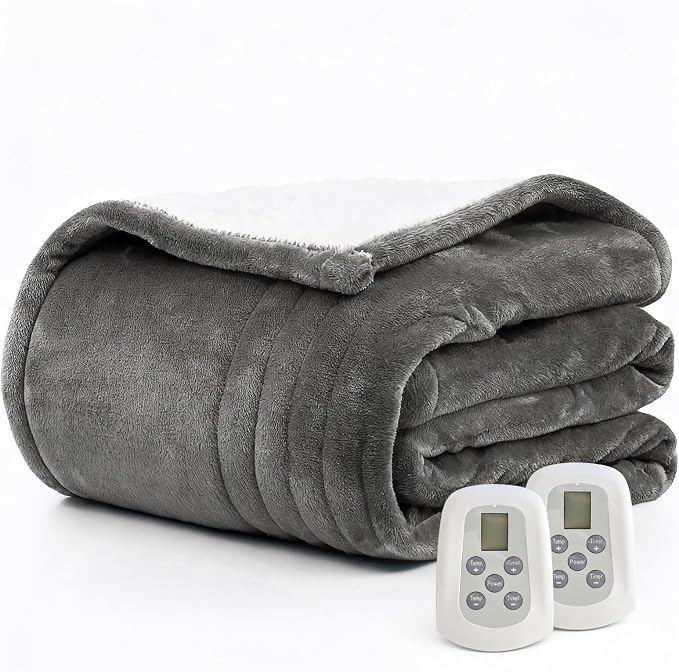 Heated Blanket Electric Blanket King 100"x90" Heating Blanket by WATOFT